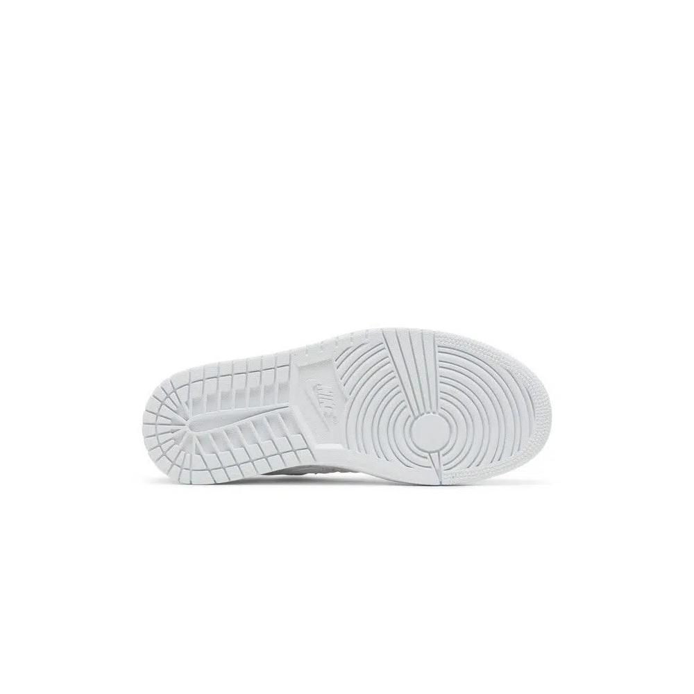 Женские кроссовки Lifestyle Basketball Air Jordan 1 Low 'Triple White Quilted' 4