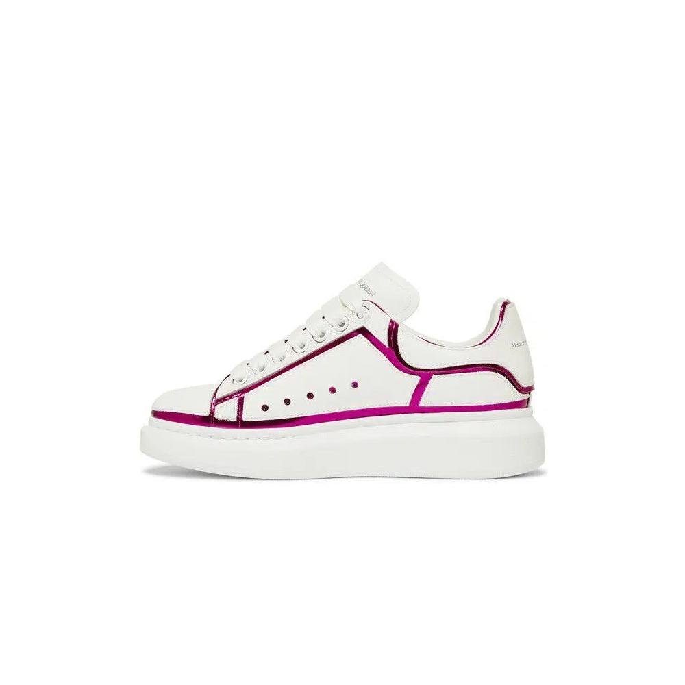 Кроссовки Alexander McQueen Wmns Oversized Sneaker 'White Printers Pink' 3