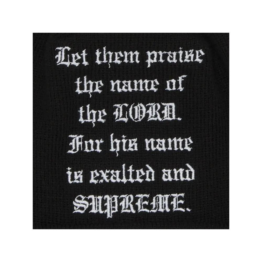 Бини Supreme x New Era Psalm Beanie 'Black' 3
