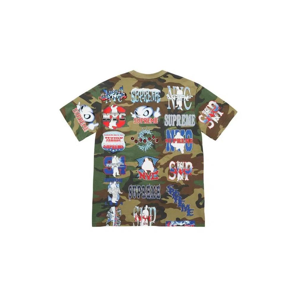 Футболки Supreme Flash Tee 'Woodland Camo' 2