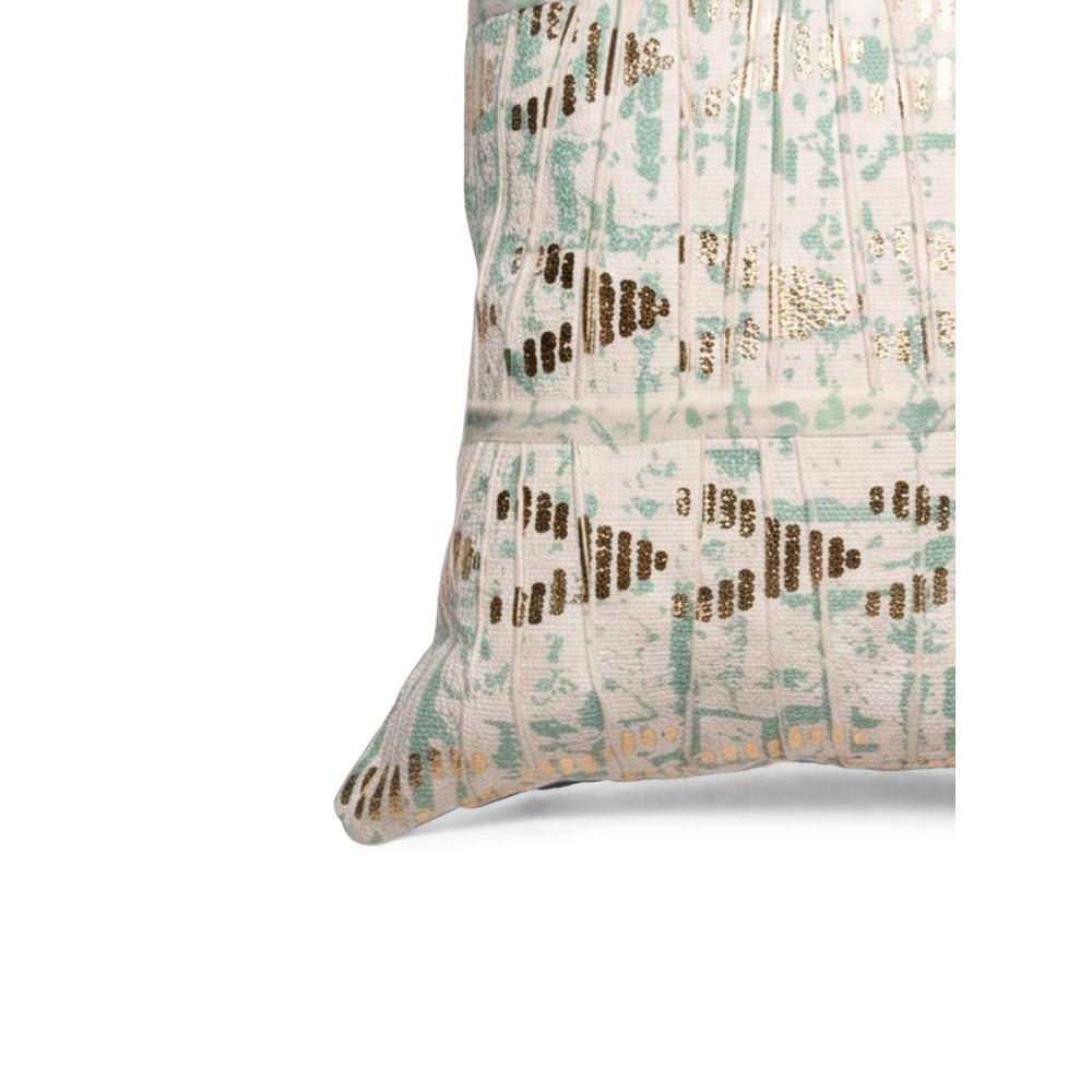 abstract-print pleated cushion 2