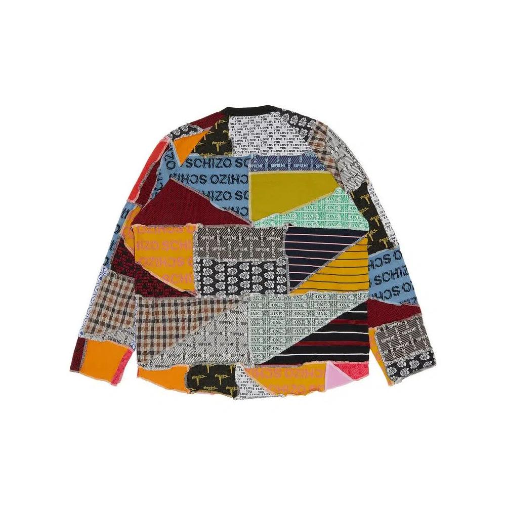 Футболки Supreme Patchwork Jacquard Long-Sleeve Top 'Multicolor' 2