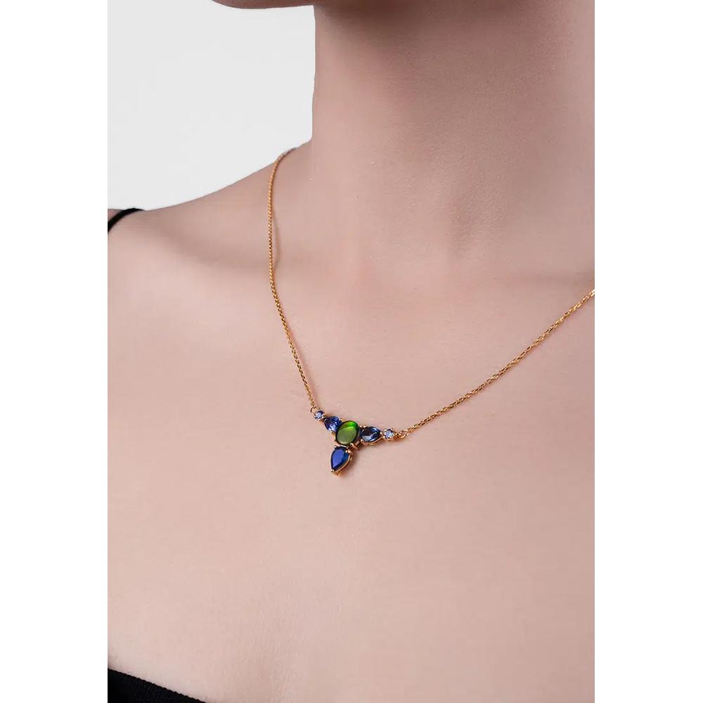 Колье Cleo Blue Trillium с аммолитом 3
