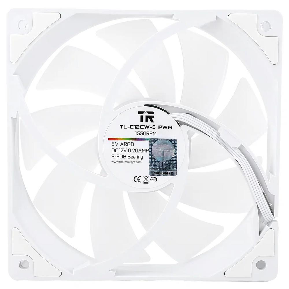 ThermalRight TL-C12CW-S White ARGB 120mm вентилятор (Bulk Pack штучная упаковка) 2