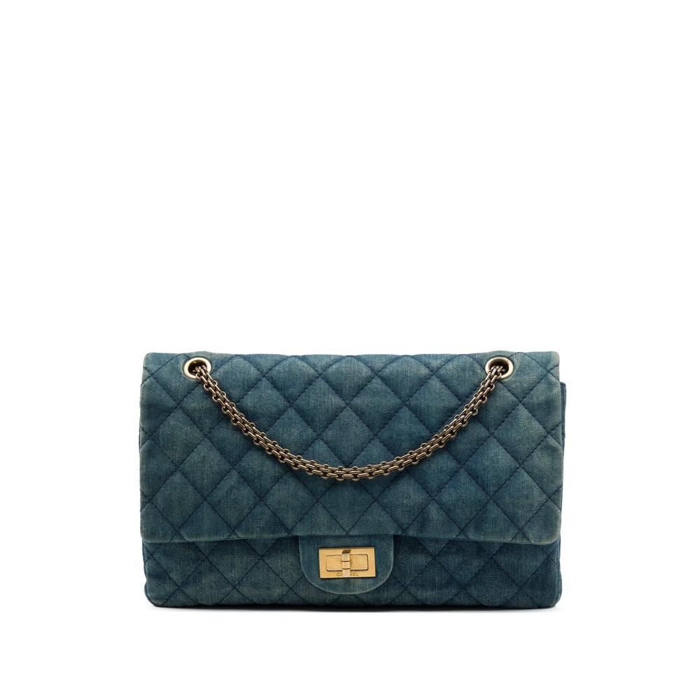 2012 Quilted Denim Reissue 2.55 Double Flap 227 shoulder bag 1