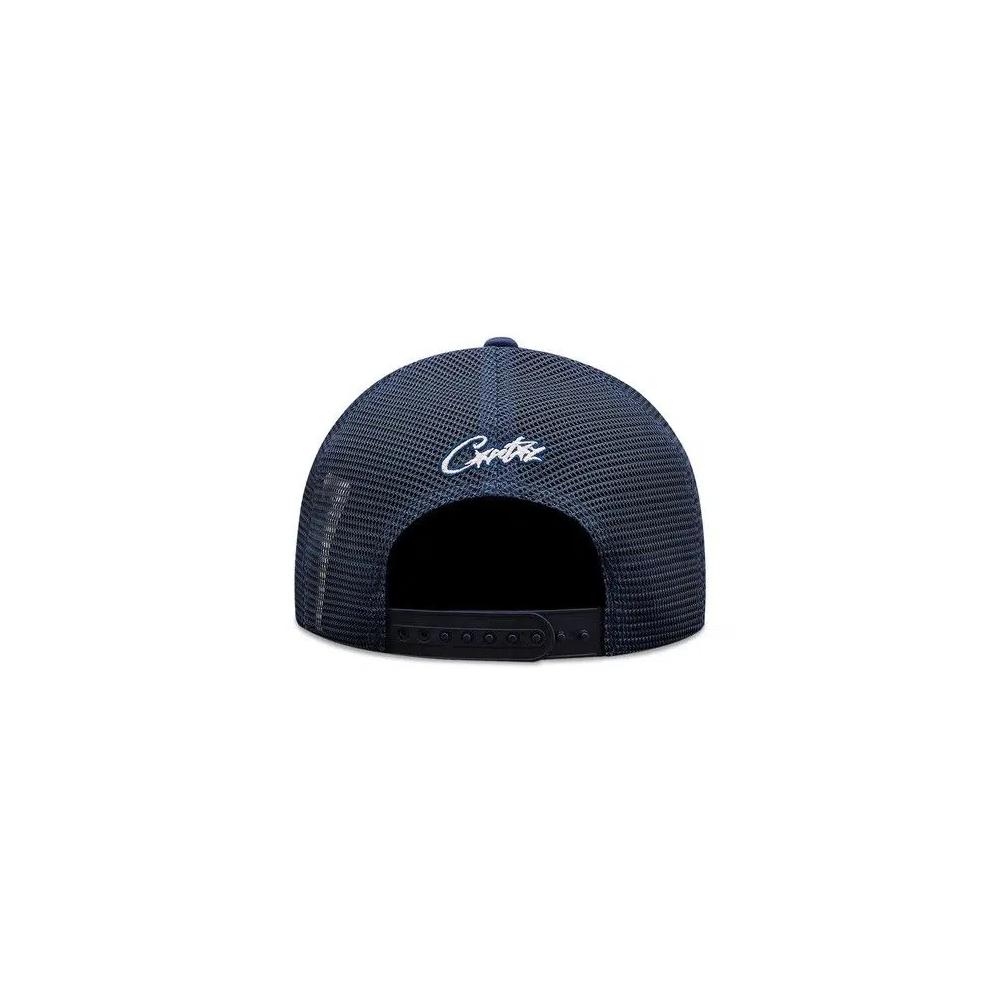 Бейсболки Corteiz Alcatraz Puff Print Trucker Hat 'Navy' 2