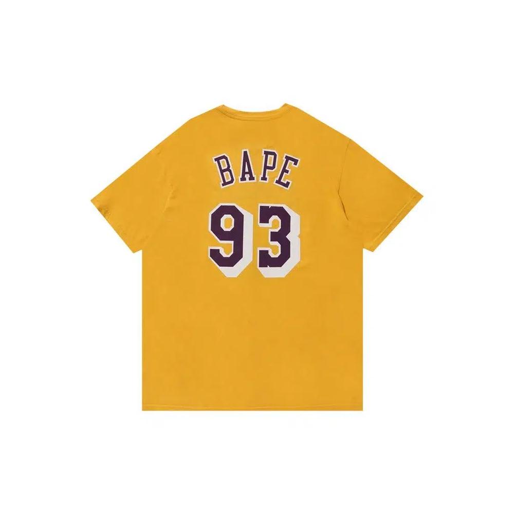 Футболки BAPE x Mitchell & Ness Lakers Tee 'Желтый' 2
