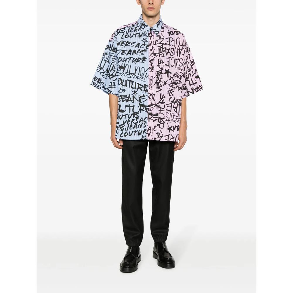 logo-patch drawstring straight-leg trousers 2
