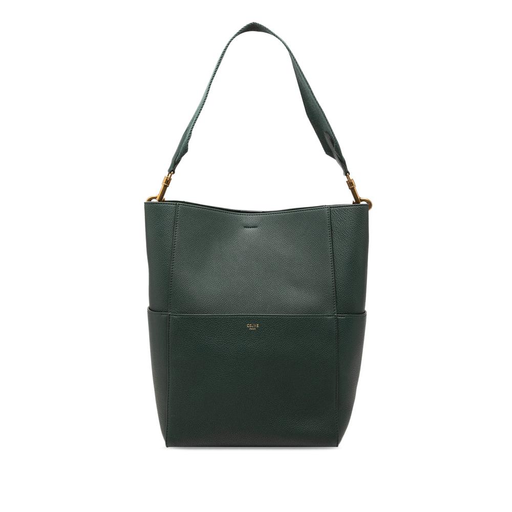 2018 Medium Soft Grained Calfskin Seau Sangle bucket bag 1