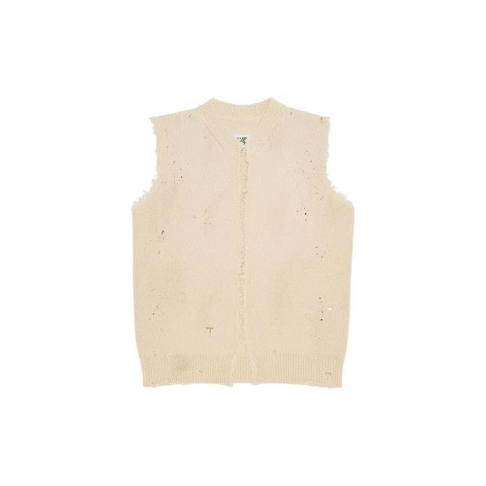 Жилеты MM6 Maison Margiela Knit Gilet 'Cream' 1