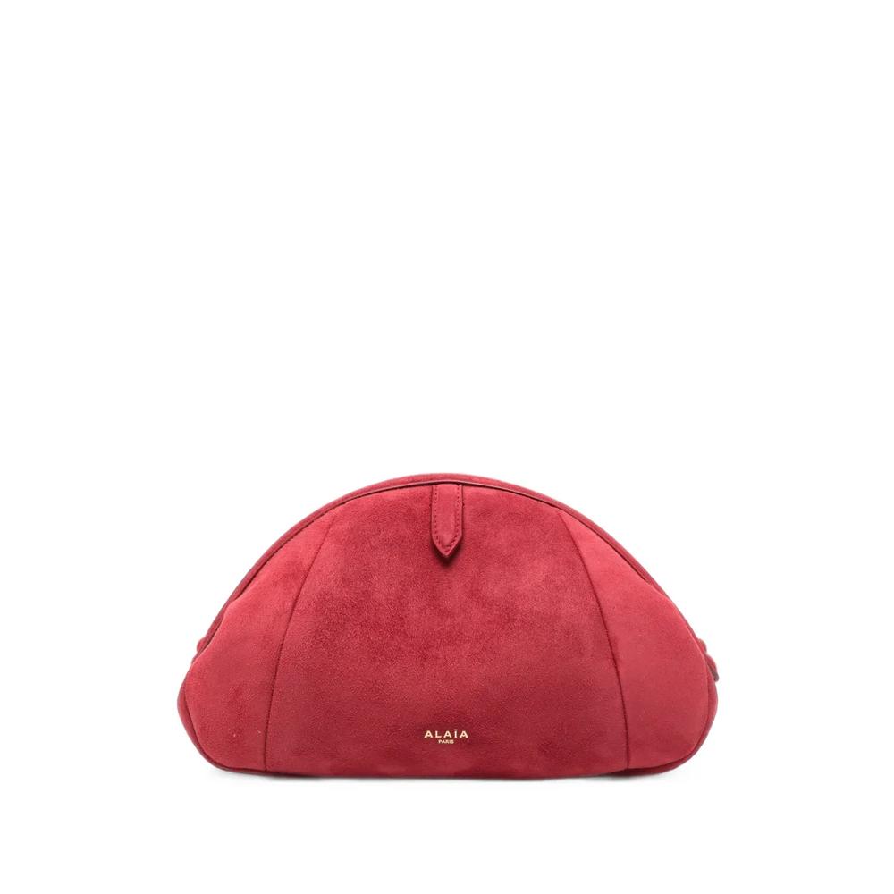 small suede clutch bag 1
