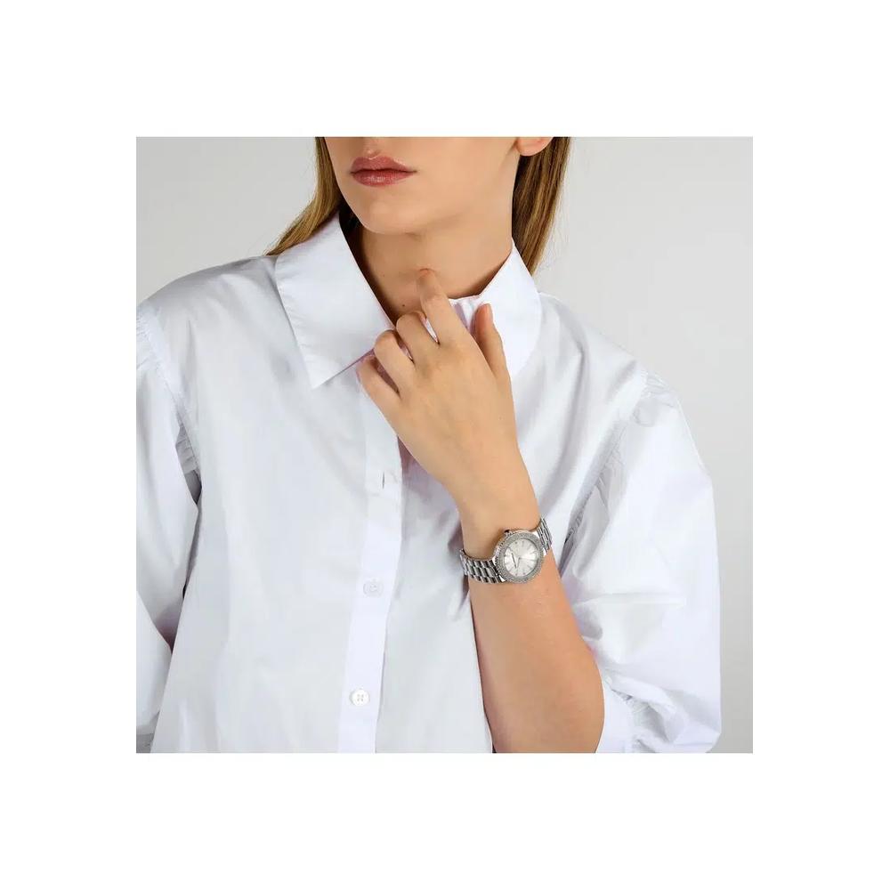 【2 года гарантии】KARL LAGERFELD Kaiser Collection 36mm женские серебристые бриллиантовые кварцевые часы R0553104502 5