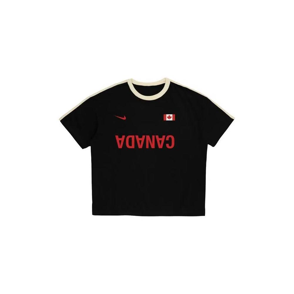 Футболки с коротким рукавом Cactus Jack by Travis Scott x Nike Canada Total 90 Tee 'Черный' 1