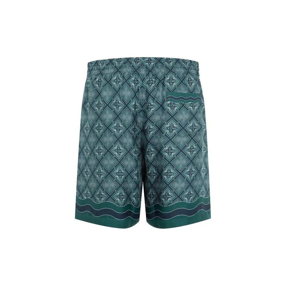 Шорты Casablanca Silk Shorts 'Radiating Monogram' 2