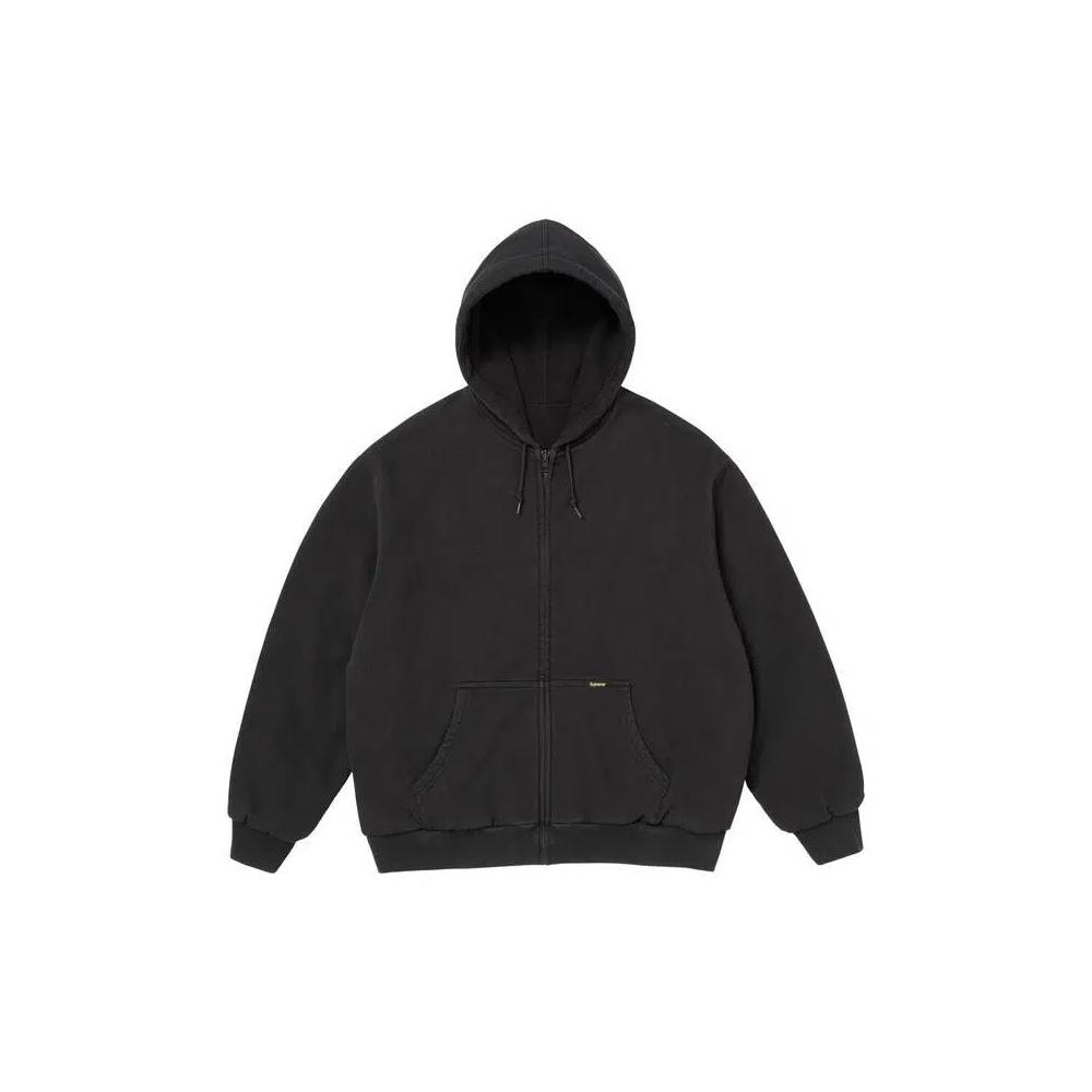 Худи Supreme Reversible Work Zip Up Hooded Sweatshirt 'Black' 1