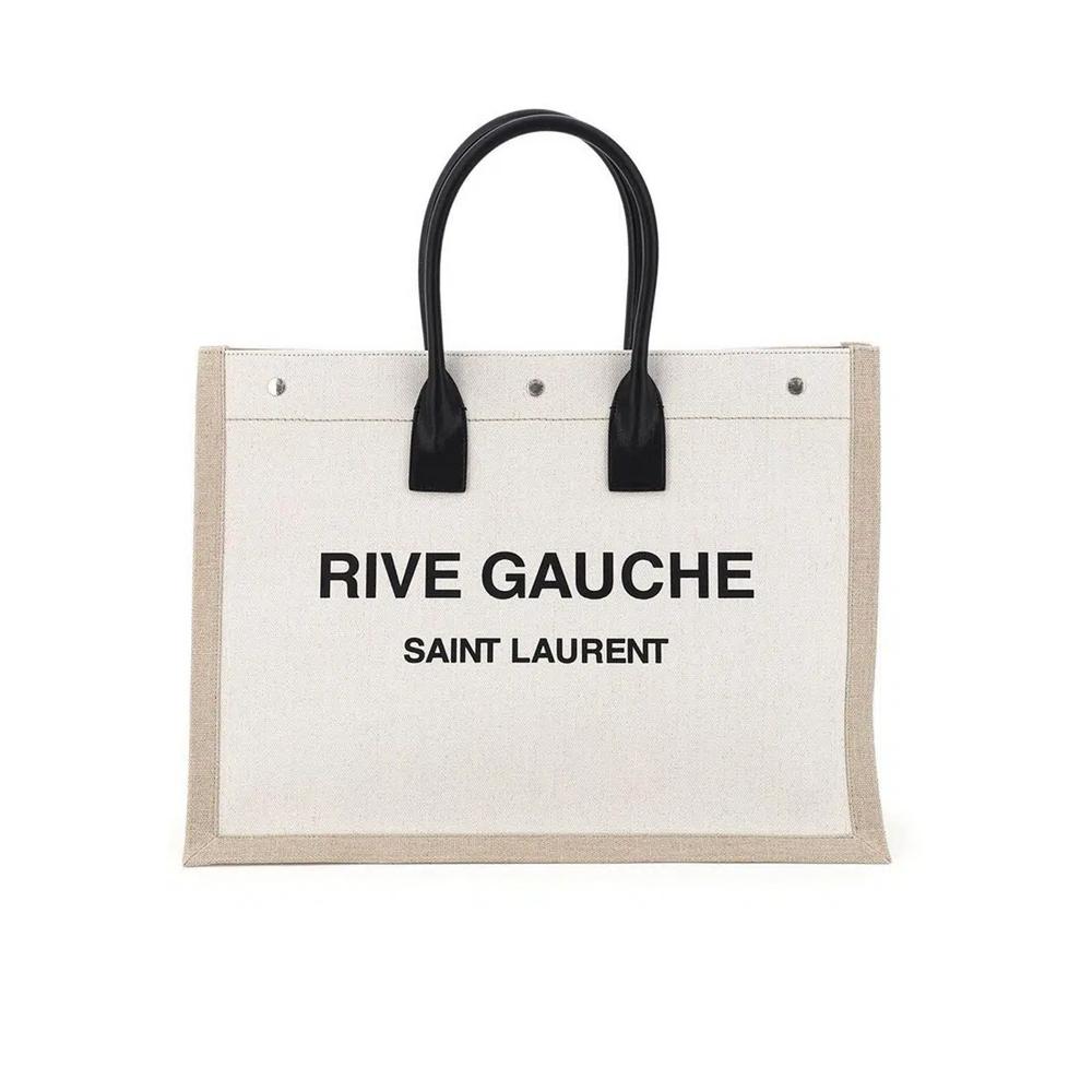 Сумка-шопер RIVE GAUCHE из белого льна 1