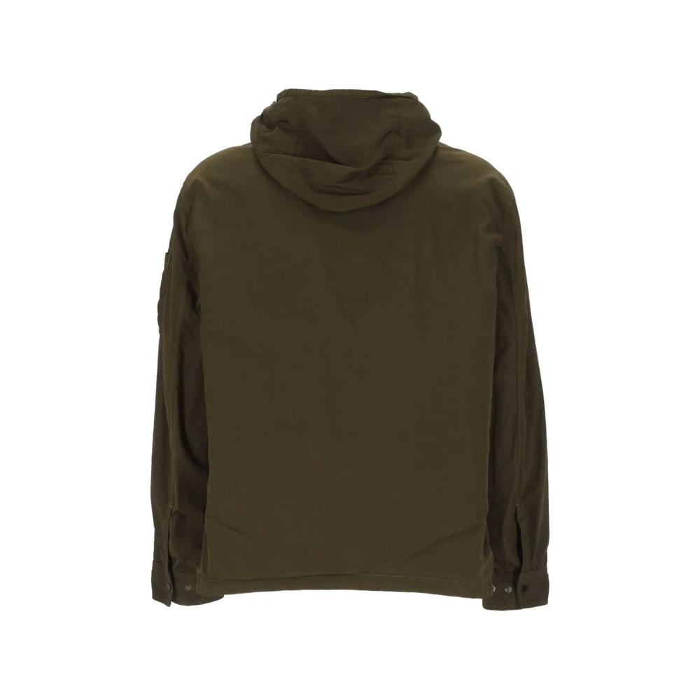 T-ST nylon lens hooded overshirt 2
