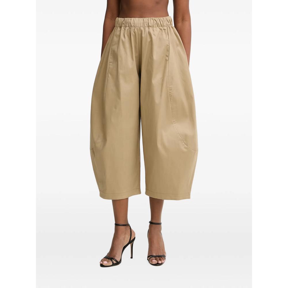 elasticated-waist balloon-leg trousers 1