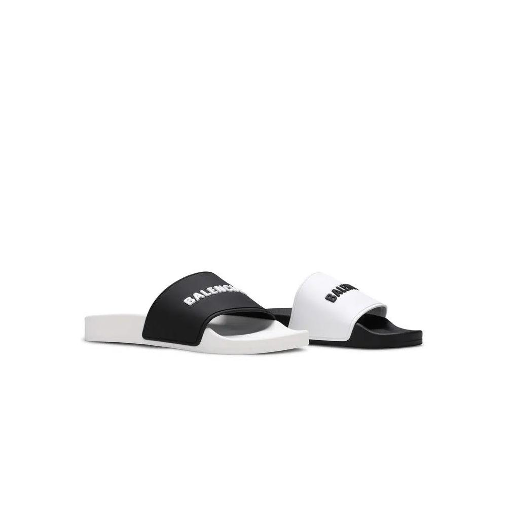 Balenciaga Wmns Pool Slides 'Белый черный' 8