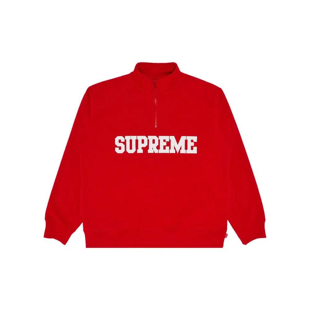 Полузастежки Supreme Collegiate Half Zip Pullover «Red» 1