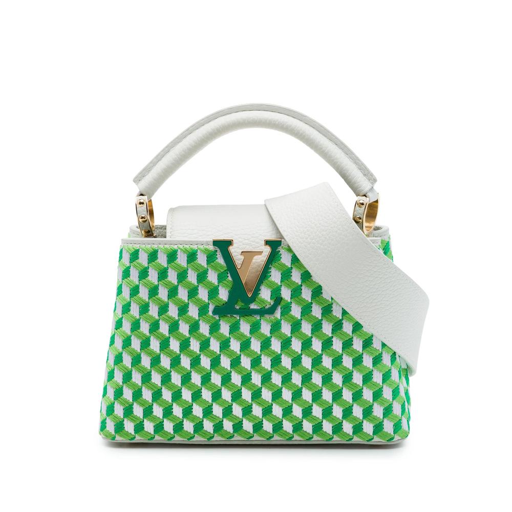 2021-2026 Embroidered Taurillon Mini Capucines satchel 1