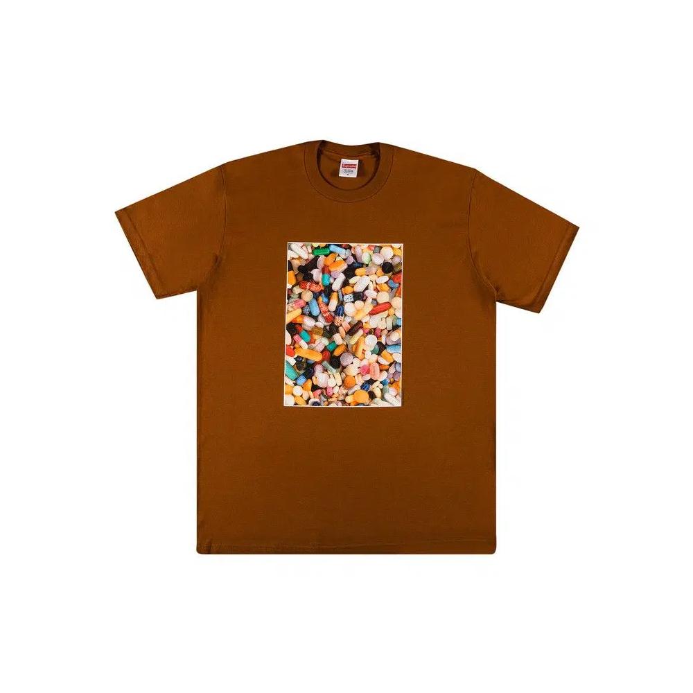 Футболки Supreme Pills Tee 'Brown' 1