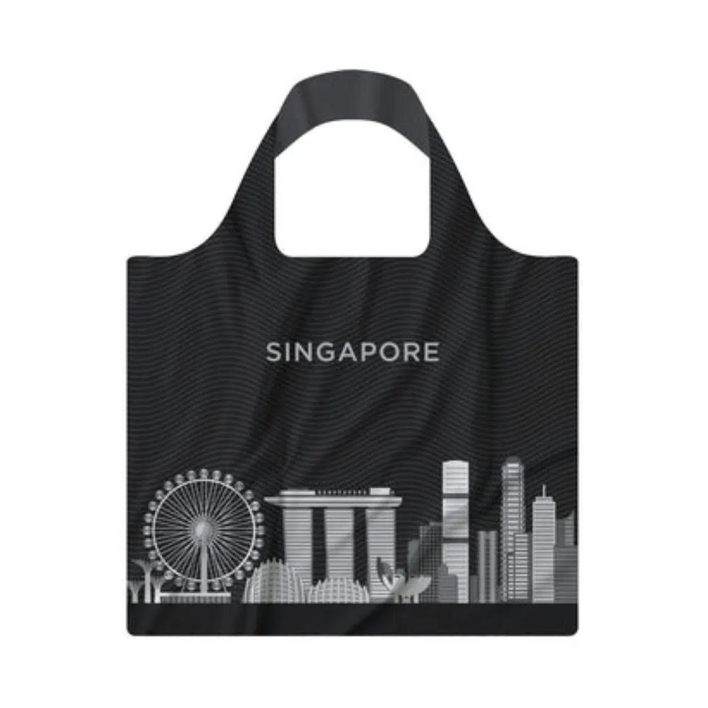Crossing Переработанная складная сумка-тоут Skylines Singapore 2