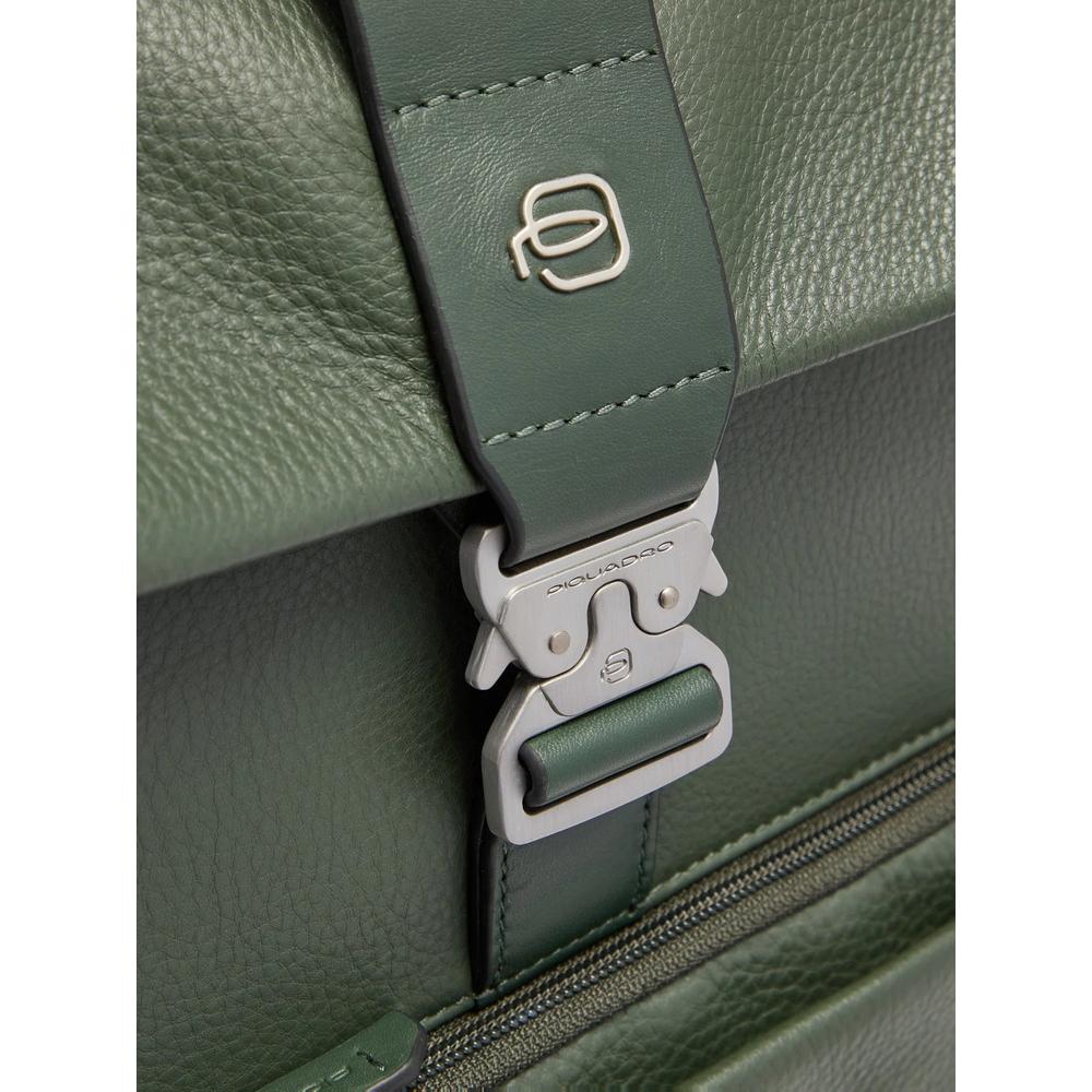 buckle-fastening leather backpack 4