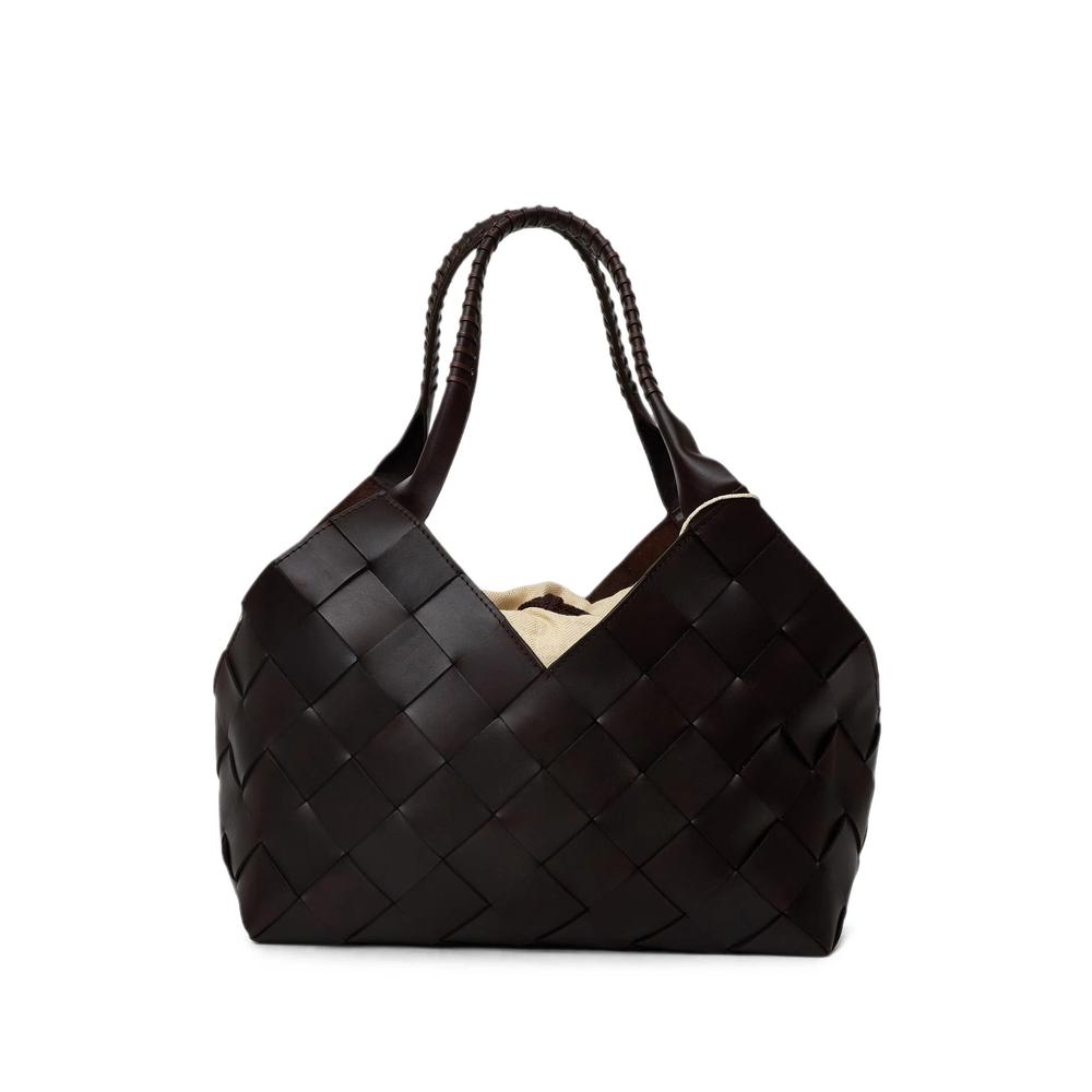 Castello woven leather tote bag 1
