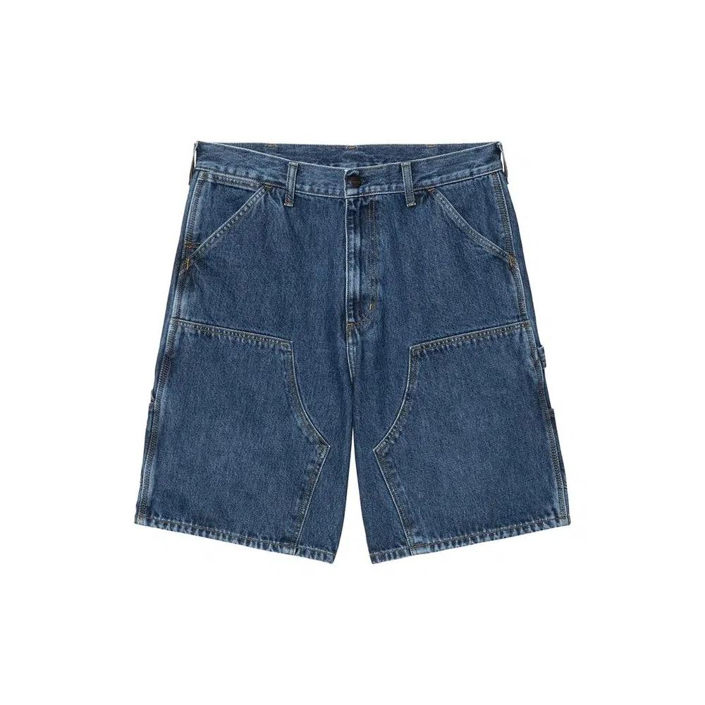 Shorts Carhartt WIP Double Knee Short 'Синий, каменная стирка' 1