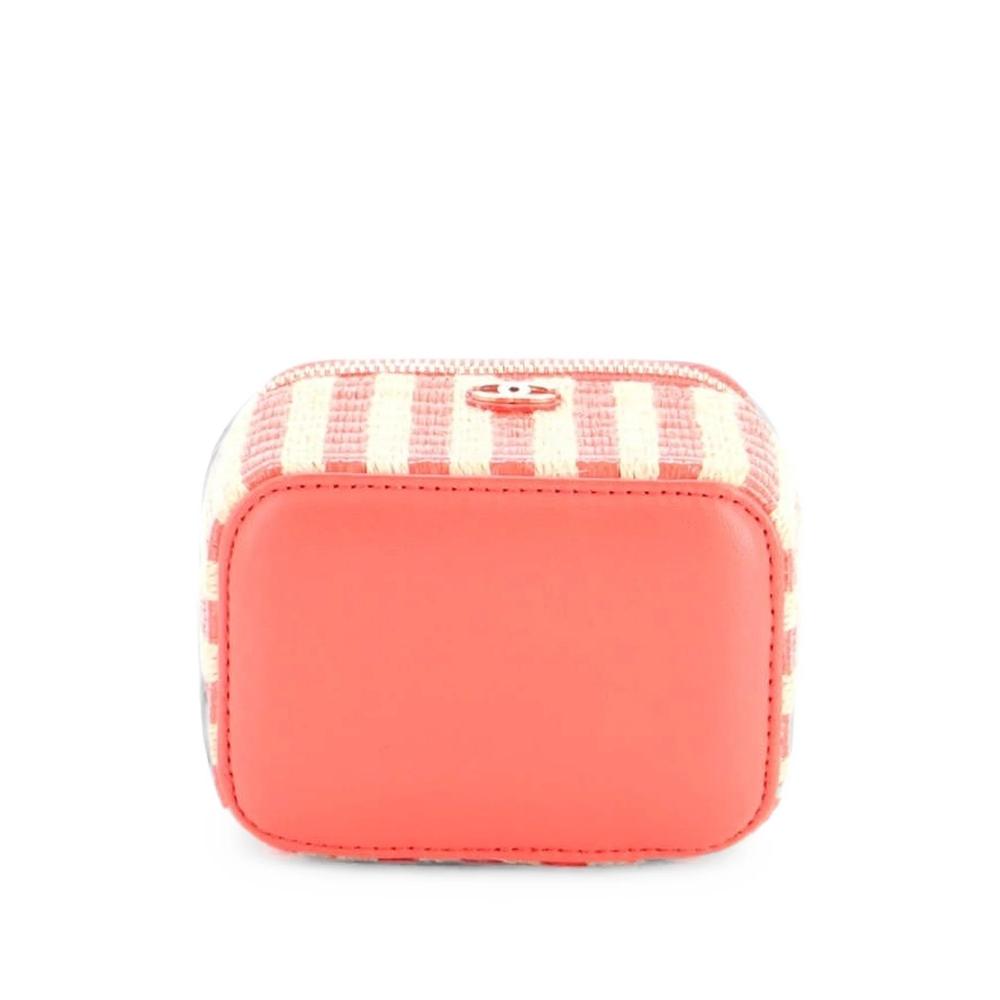 Classic Vanity Case with Chain Striped Raffia and Jute Mini crossbody bag 2