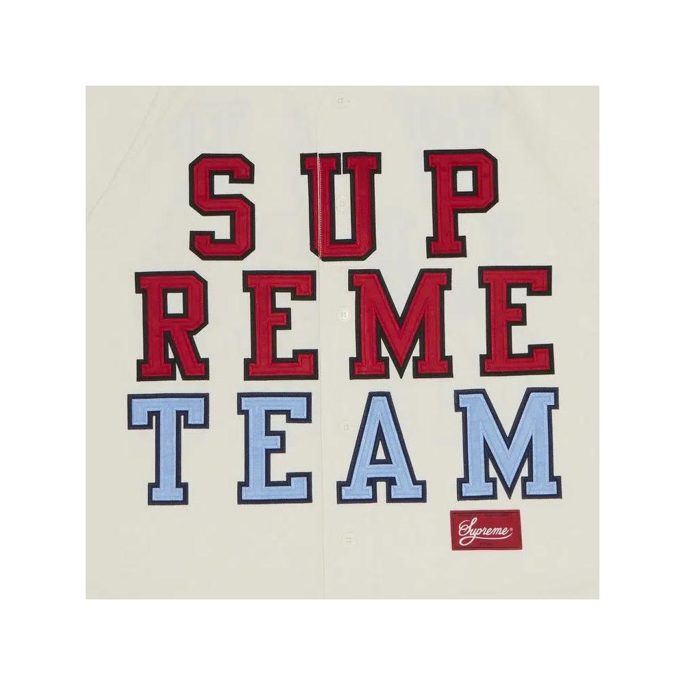 Джерси Supreme Denim Baseball Jersey 'White' 3