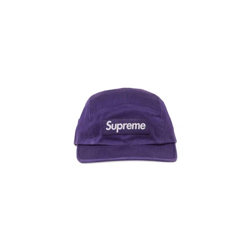 Кепки Supreme Washed Chino Twill Camp Cap 'Purple' 1