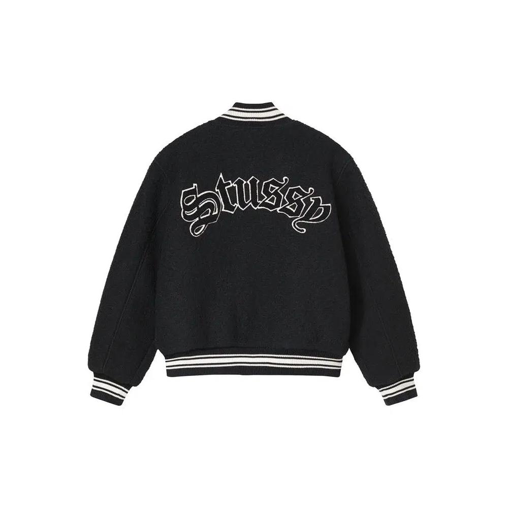 Вариси-куртка Stussy Casentino Wool Varsity Jacket 'Black' 2
