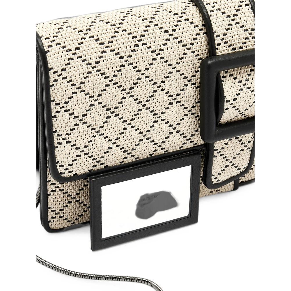 Maycap buckle-detail raffia clutch bag 3