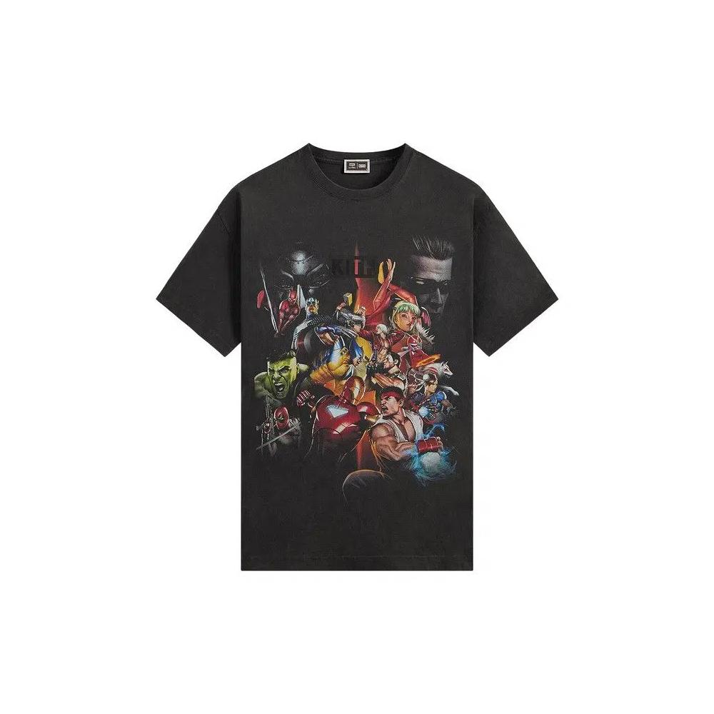 Футболки Kith x Marvel vs. Capcom Ultimate Vintage Tee 'Черный' 1
