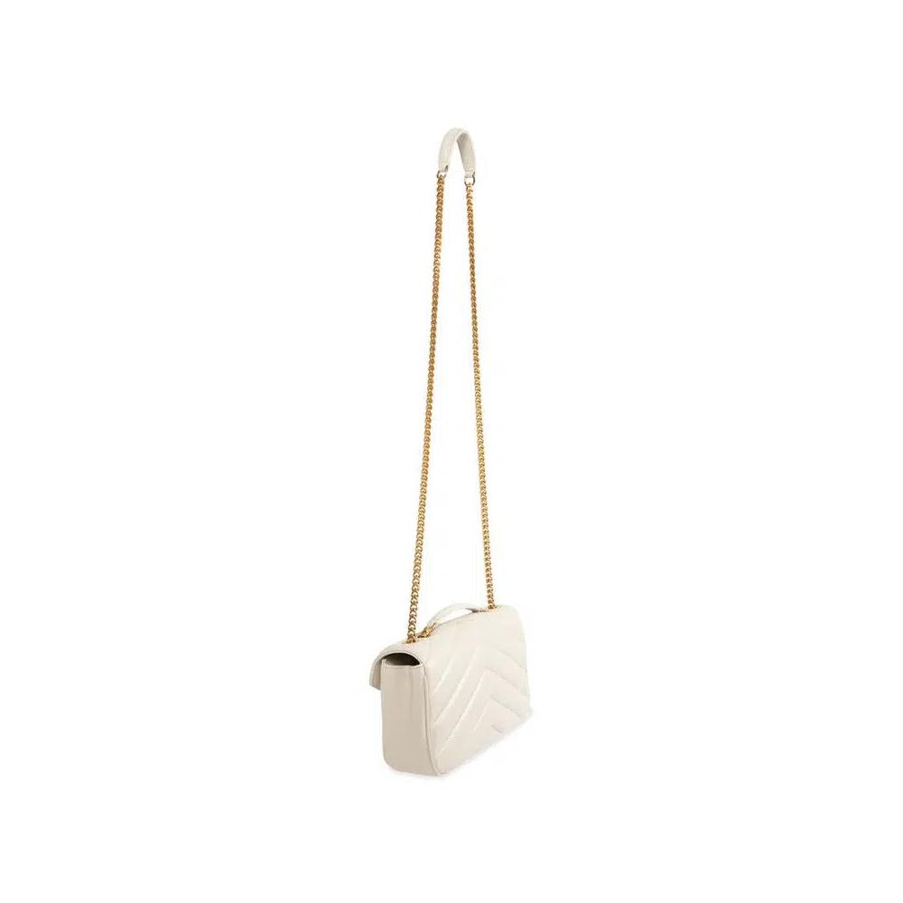 Сумки через плечо Saint Laurent Small Loulou Chain Bag 'Crema Soft' 2