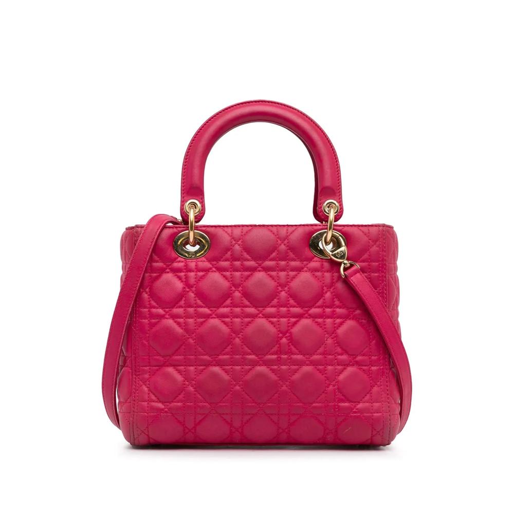 Сумка-сэтчел Cannage Lady Dior среднего размера (2014 год) 2