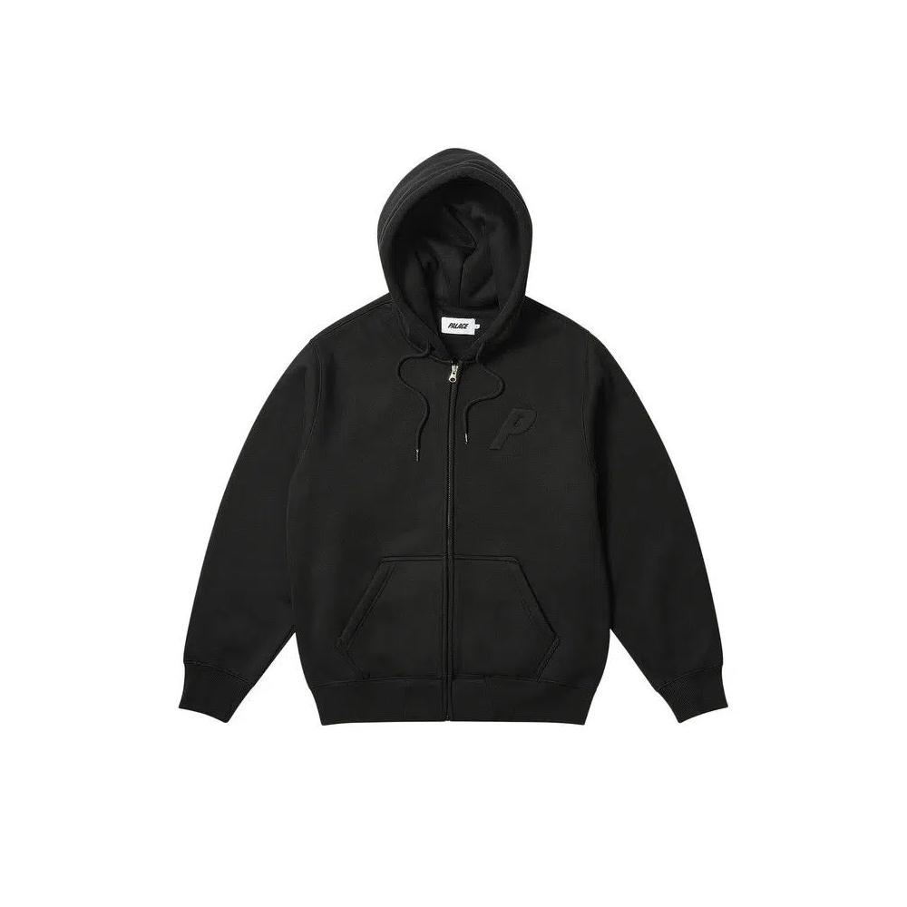 Толстовки Palace Thermal Embossed P3 Zip Hood 'Черный' 1