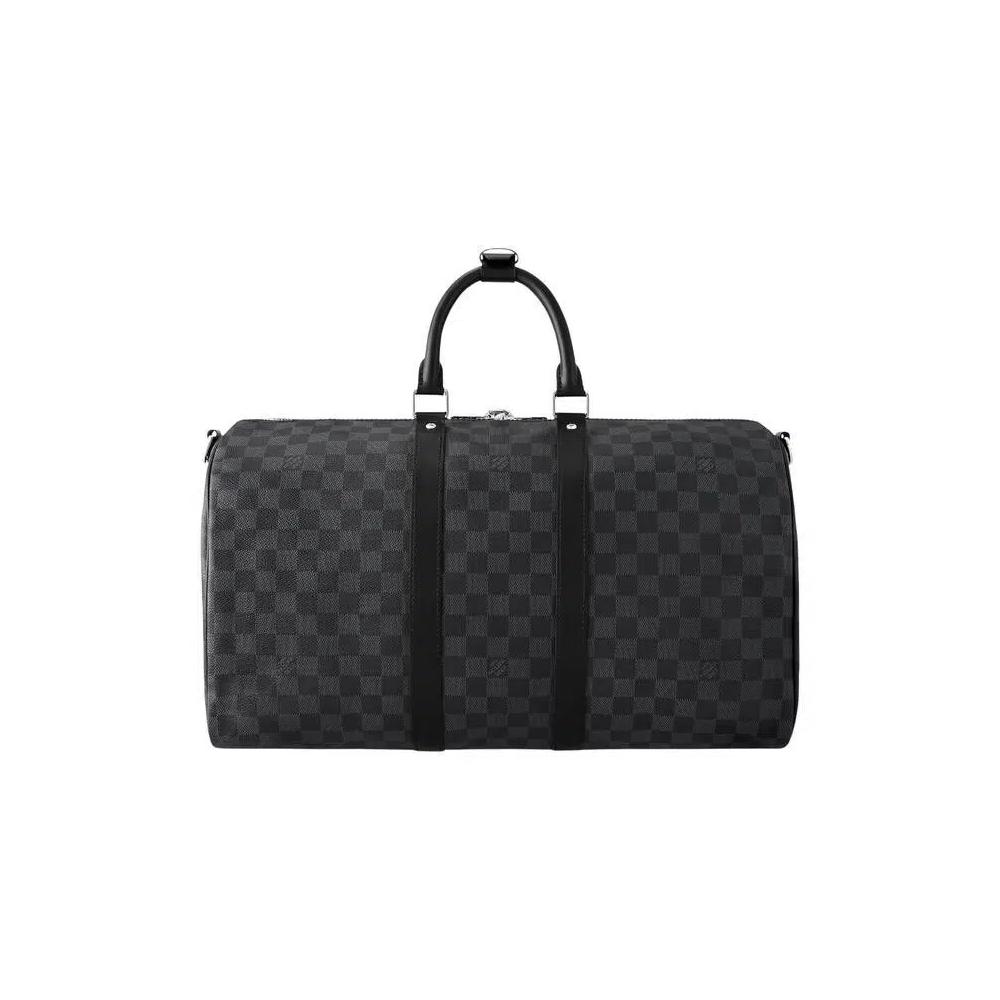 Сумки-дафл Louis Vuitton Keepall Bandoulière 45 'Black Damier Graphite Canvas' 3
