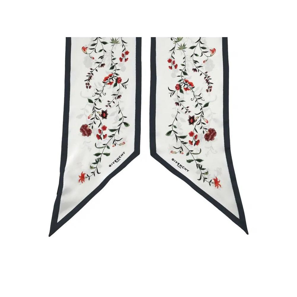 Шарфы Givenchy Floral Print Silk Scarf 'Black' 3