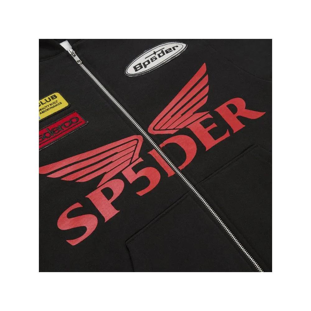 Худи на молнии Sp5der GT Zip Hoodie 'Black' 3