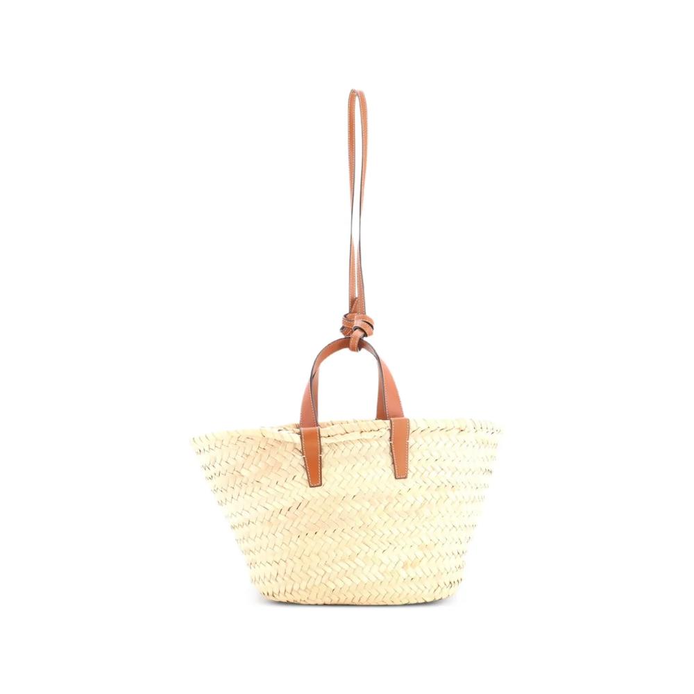 Сумка на плечо Triomphe Basket из рафии и кожи 2