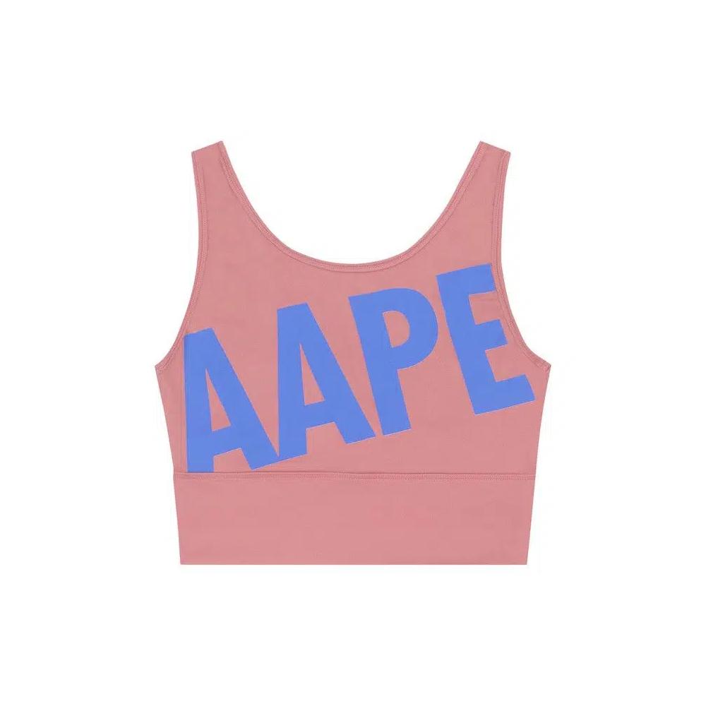 Спортивные бюстгальтеры AAPE Moonface Logo Active Tank Top 'Розовый' 1
