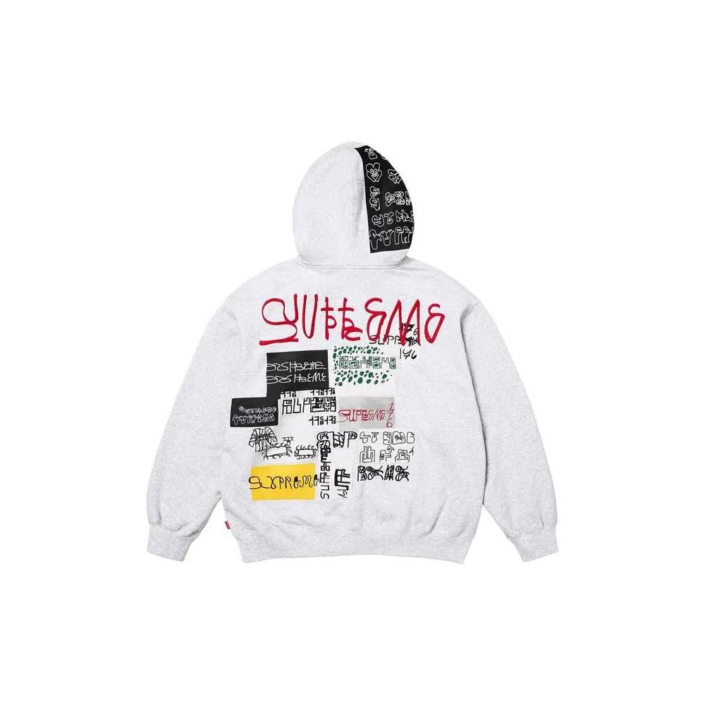 Худи Supreme 176 Zip Up Hooded Sweatshirt 'Ash Grey' 2