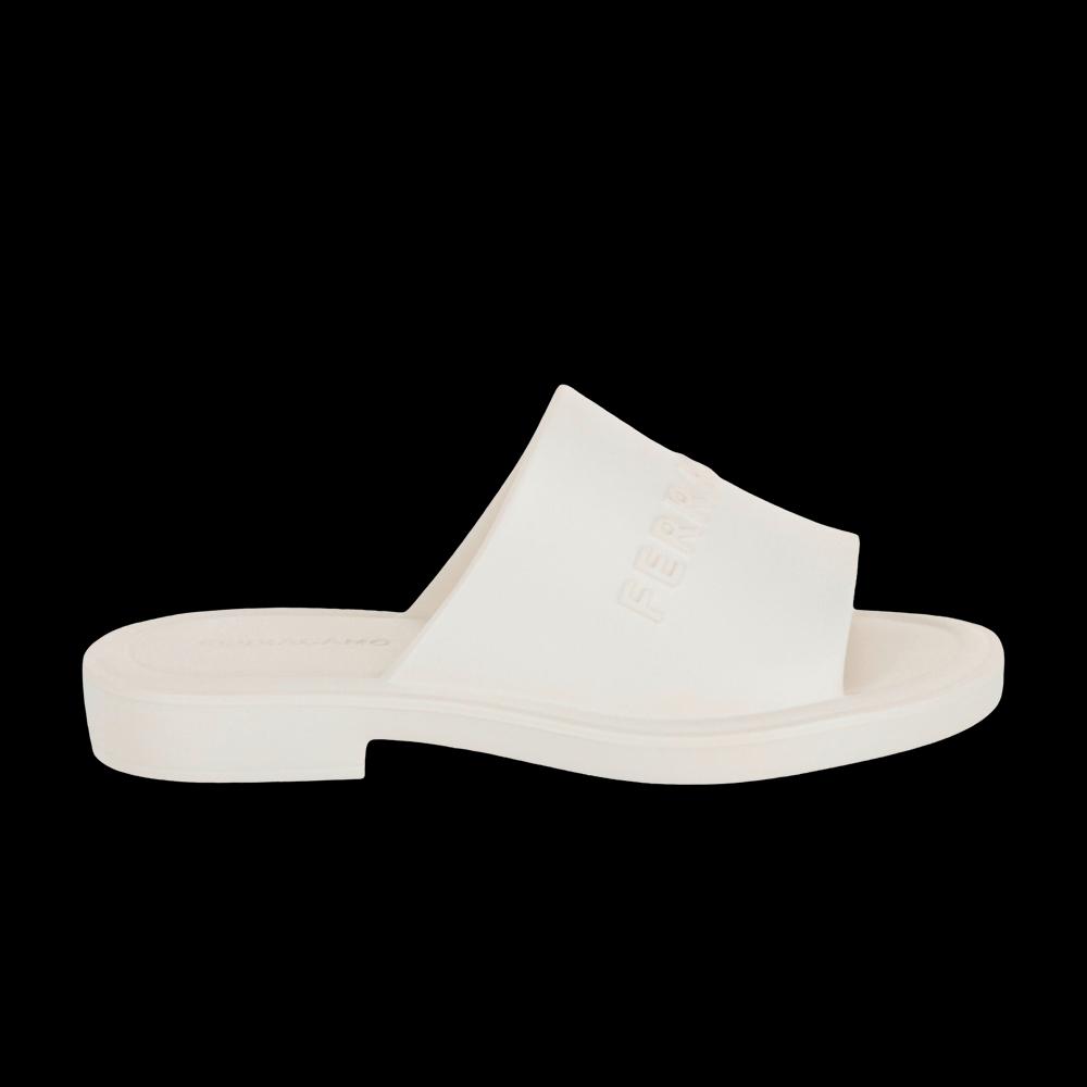 Кроссовки Ferragamo Wmns Giuneva Логотип Слайды 'Белый' 1