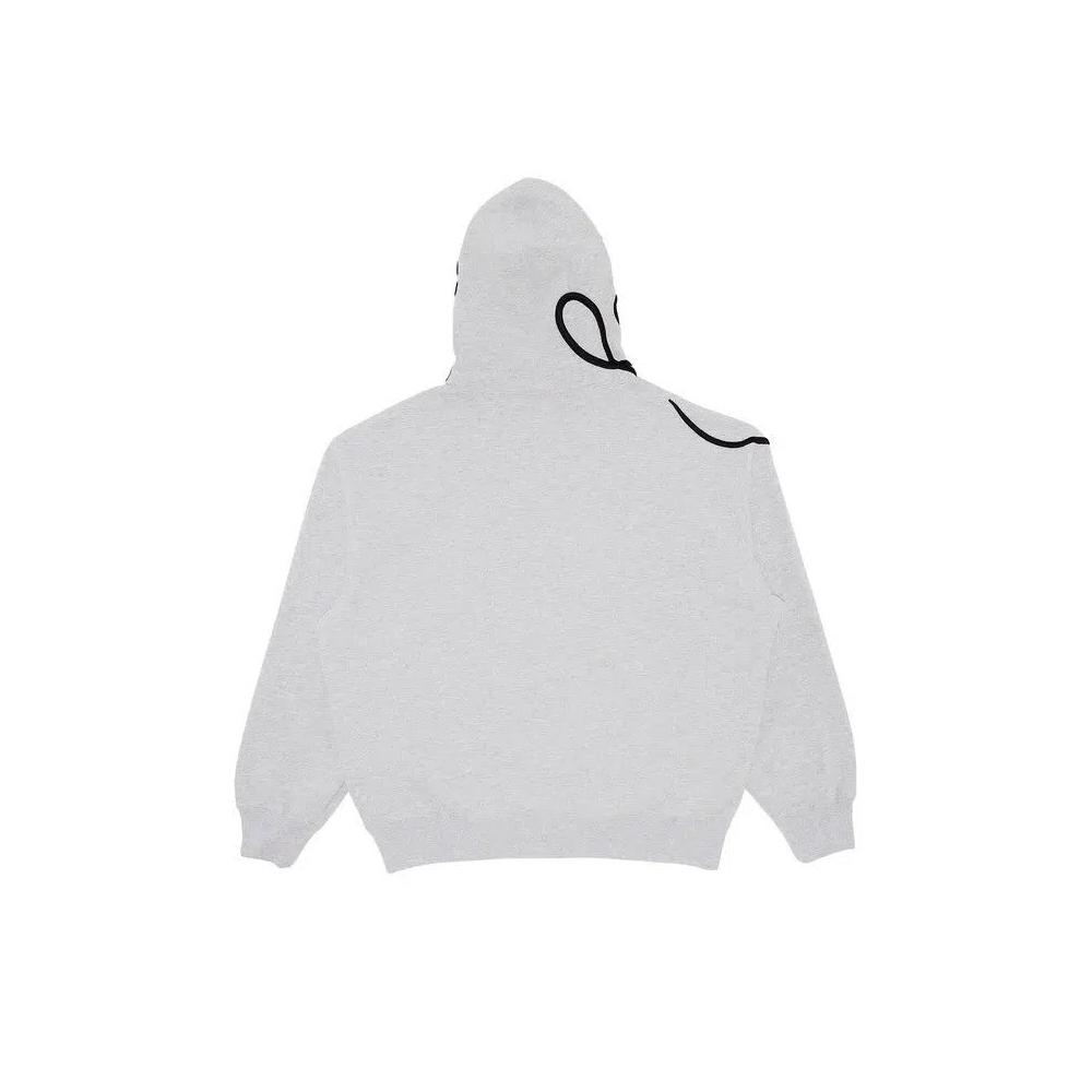 Худи Supreme Shoulder Script Hooded Sweatshirt «Ash Grey» 2