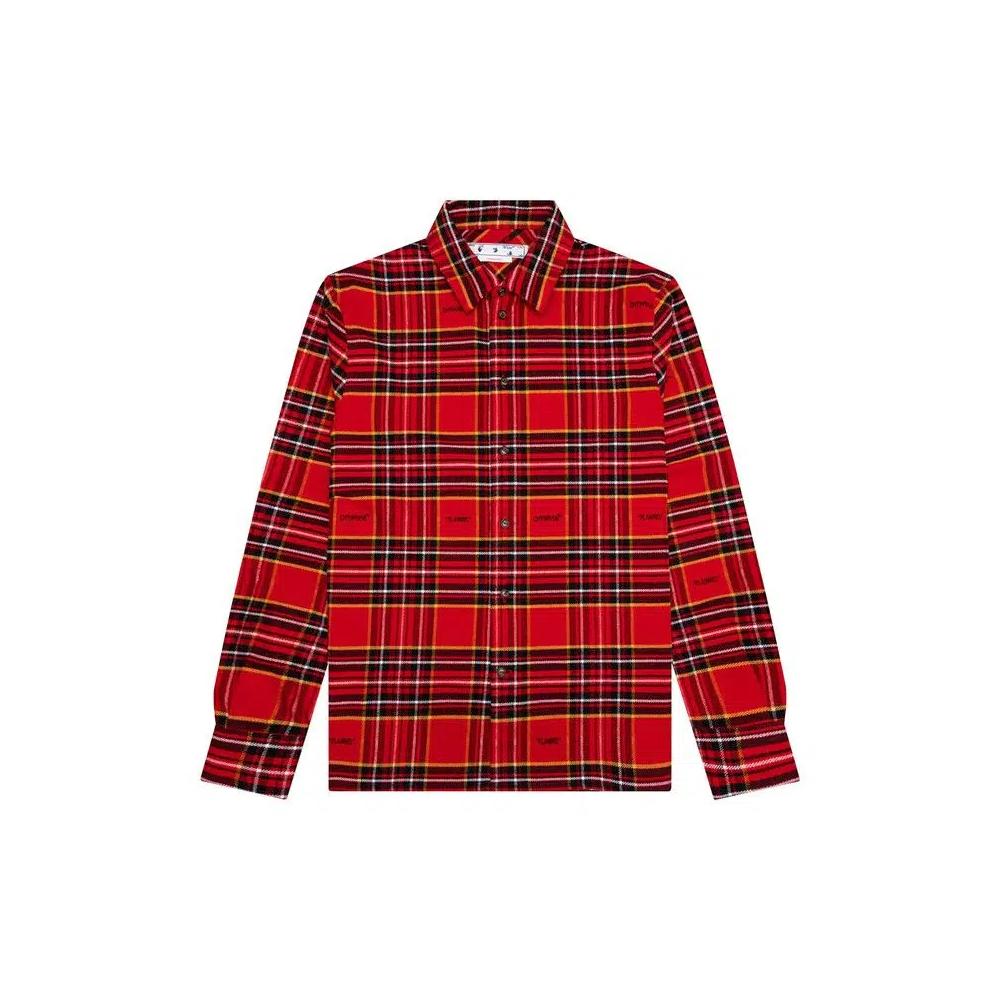 Фланелевые рубашки Off-White Flannel Skate Shirt 'Красный/Черный' 1