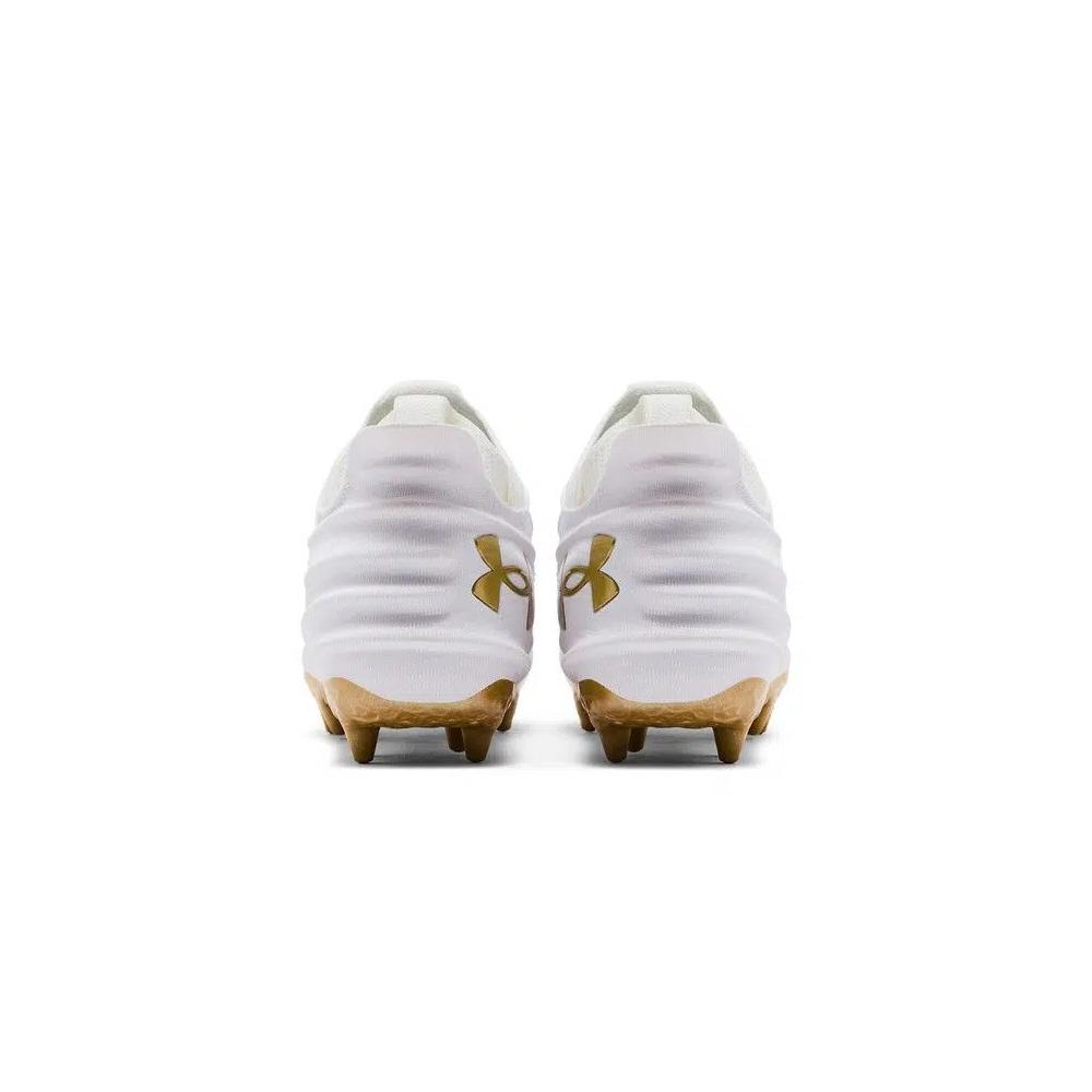 Бутсы Under Armour Blur 2 MC Suede 'White Metallic Gold' 6