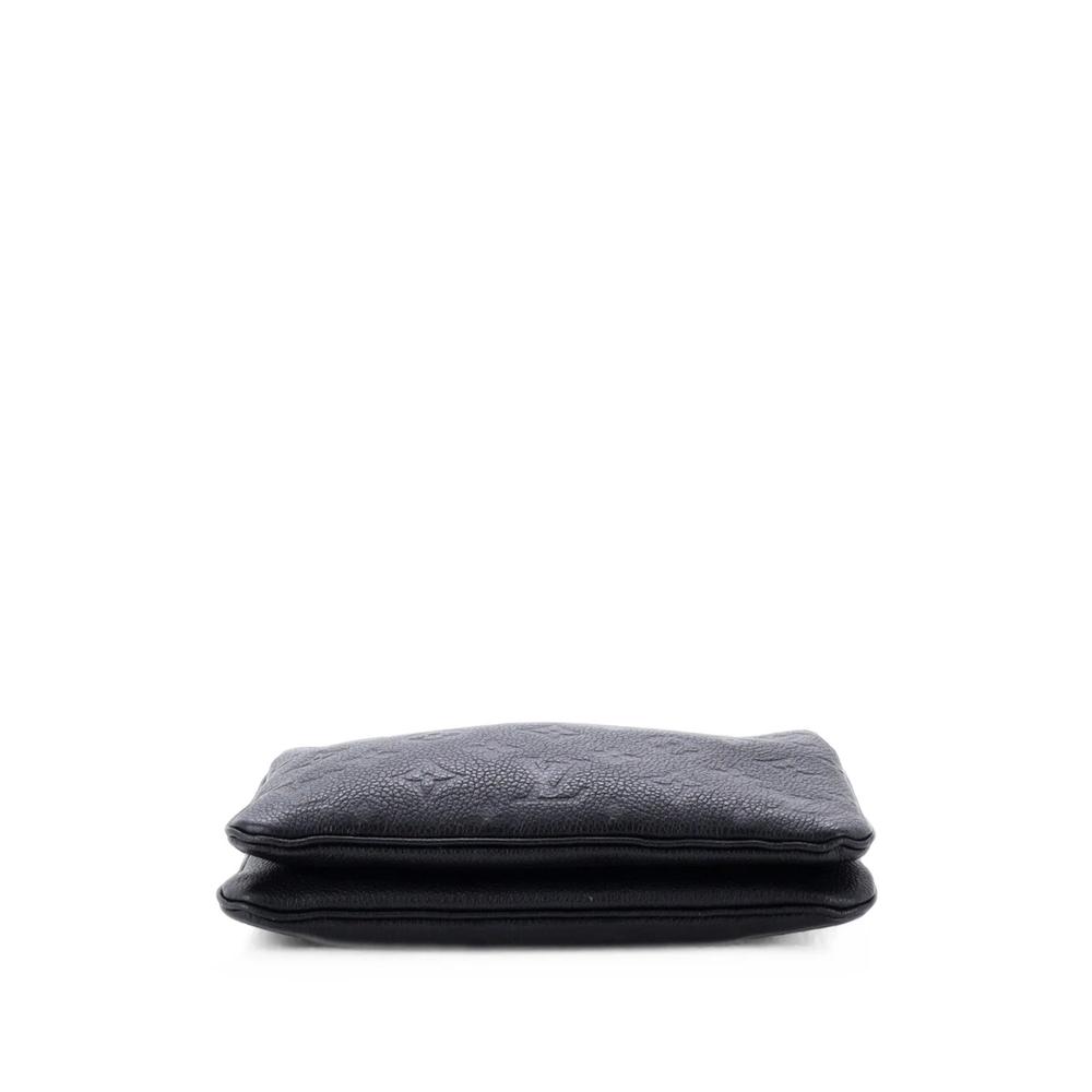 Double Zip Pochette Monogram Empreinte Leather clutch bag 4